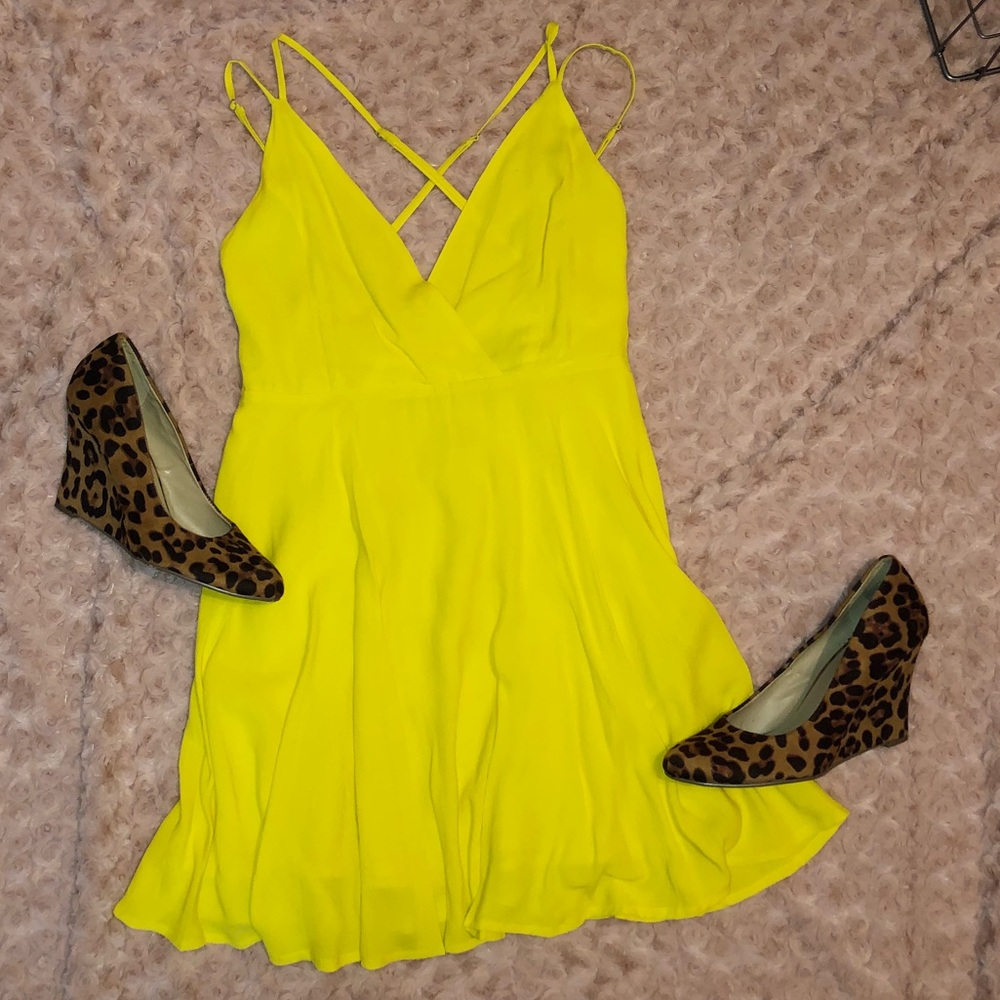Forever 21 Bright Yellow Dress